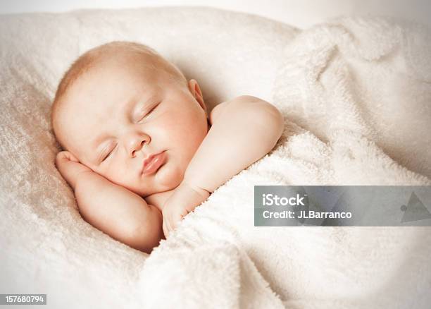 Sleeping Baby Stock Photo - Download Image Now - Baby - Human Age, Sleeping, Babies Only