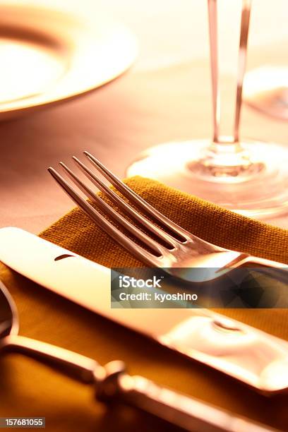 Elegante Tischeinstellung Stockfoto und mehr Bilder von Tisch - Tisch, Gedeck, Luxus