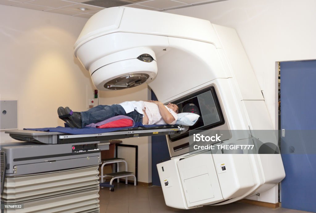 환자 여행의 영상의학-암 치료를 - 로열티 프리 전립선암 스톡 사진