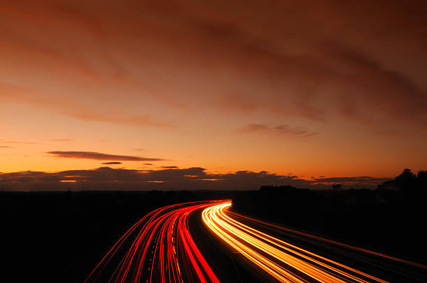 Motorway Sunset  west midlands photos stock pictures, royalty-free photos & images