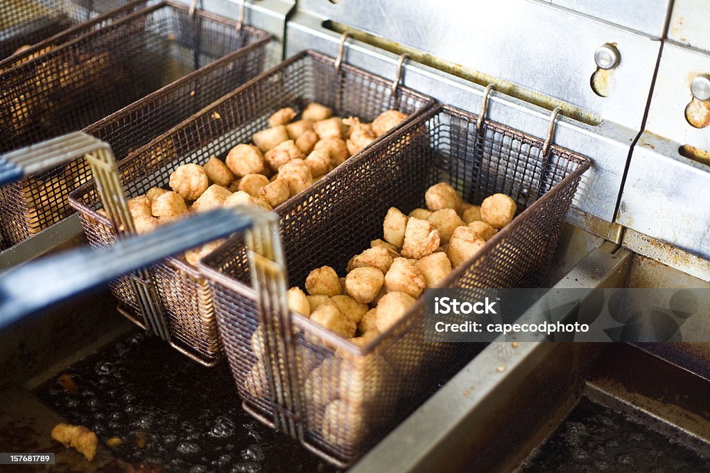 Frito vieiras - Foto de stock de Freidora libre de derechos