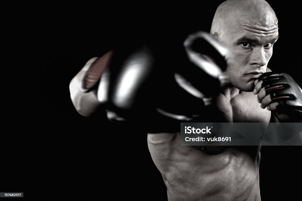 Lutador de boxe perigosas - Royalty-free Abdómen Foto de stock