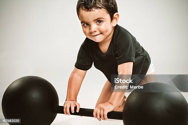 Strong Little Man Stock Photo - Download Image Now - Baby - Human Age, Muscular Build, Courage