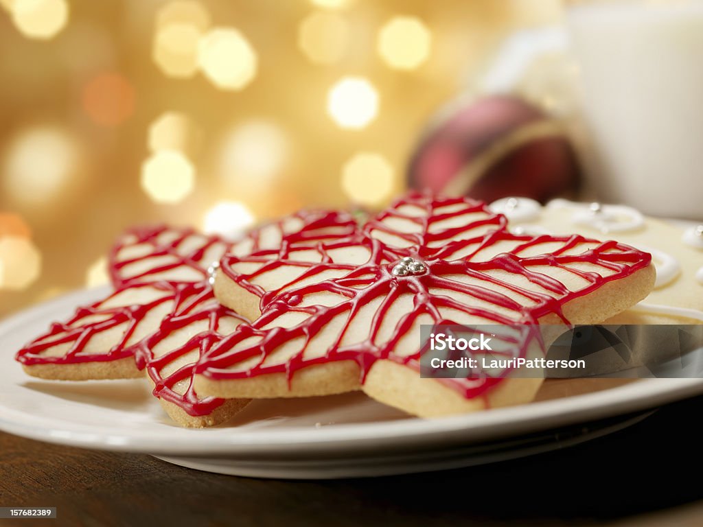 Gwiazda kształt cukru pliki cookie na Boże Narodzenie czas - Zbiór zdjęć royalty-free (Bez ludzi)