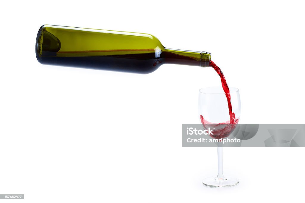 Servindo vinho tinto - Foto de stock de Verter royalty-free