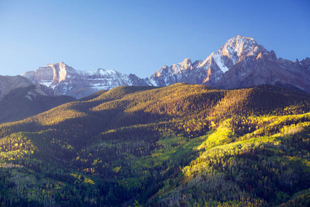 istock Snow dusted Mount Sneffels in Autumn. 157682785