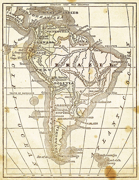 istock old map of south america 157683118