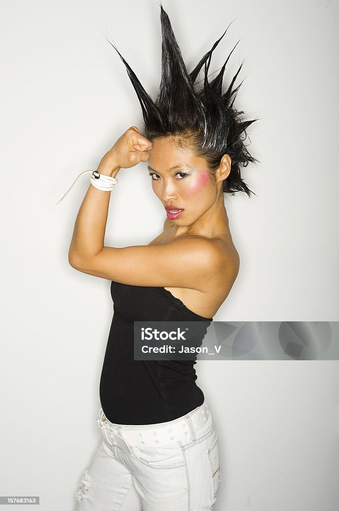 Punk Rock Girl Stock Photo - Download Image Now - Asian and Indian  Ethnicities, Spiky Hair, Punk - Person - iStock