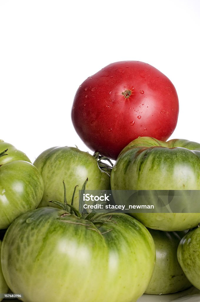エアルームトマト、緑色、赤色 - エアルームトマトのロイヤリティフリーストックフォト