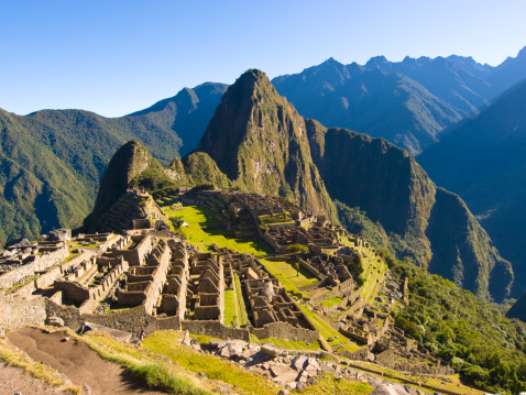 Subject: The ancient Inca city of Machu Picchu as viewed from the Inca Trail