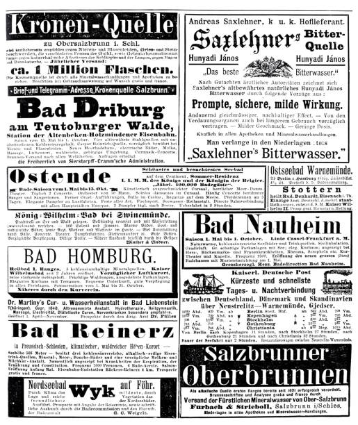 istock Ads in German magazine of 1892 including Ostend tourism 1576833072
