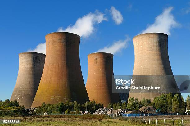 냉각이란 타워수 발전소 영국에 대한 스톡 사진 및 기타 이미지 - 영국, 원자력 발전소, 발전소