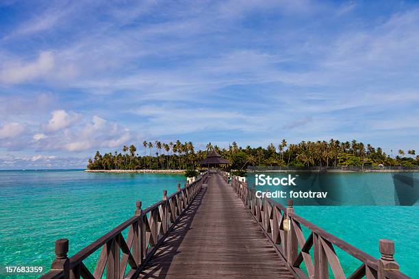 Bootssteg Der Insel Mabul Sipadan Borneo Malaysia Stockfoto und mehr Bilder von Asien