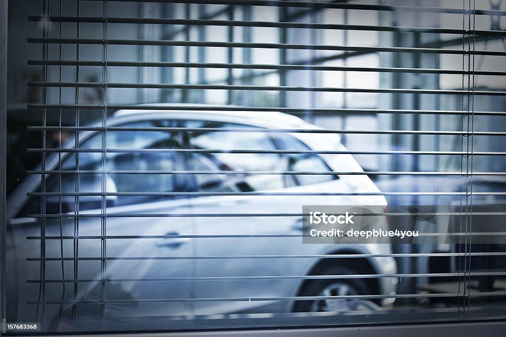Carro atrás jalousie - Foto de stock de Escritório royalty-free