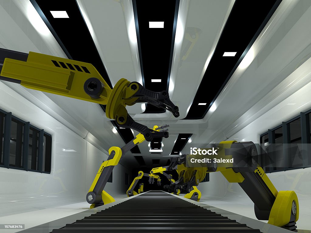 Роботы - Стоковые фото Манипулятор робота - Производственное оборудование роялти-фри