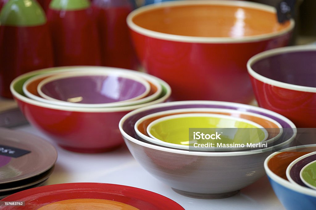 Cerámico Bowl - Foto de stock de Amarillo - Color libre de derechos