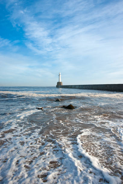 istock Stormy Seas at Aberdeen harbour 157683830