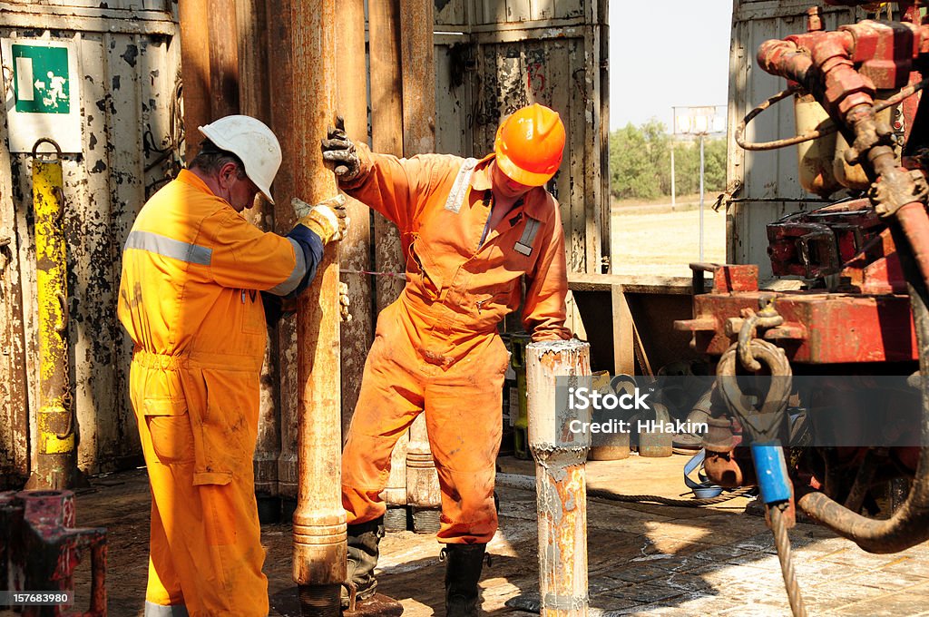 Plataforma de Perfuração trabalhadores - Royalty-free Operário Petrolífero Foto de stock