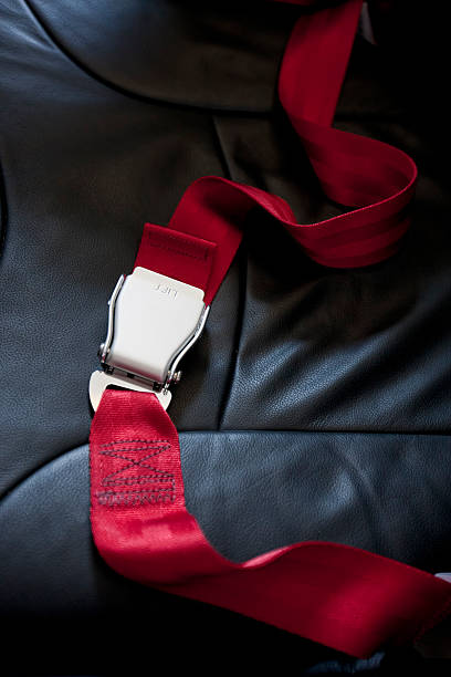 istock Commercial airliner seat belt. 157683981