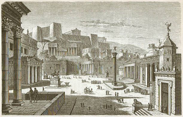 Sparta or Lacedaemon, was a prominent city-state in ancient Greece. From ca. 650 BC on it rose to become the dominant military land-power in ancient Greece. Woodcut engraving, published in 1882.