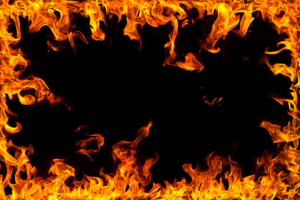 ramki ogień - fireball orange flame burnt zdjęcia i obrazy z banku zdjęć