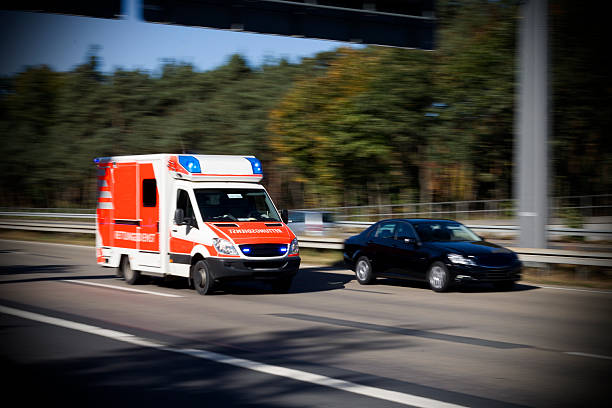 istock Speeding German ambulance on the highway 157684330