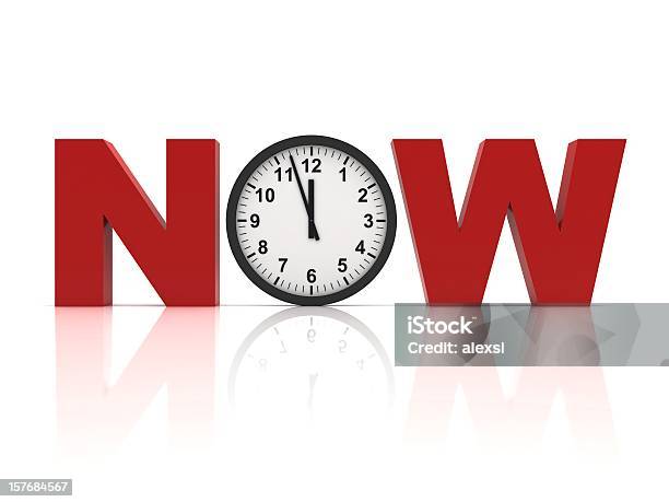 Tiempo Es Ahora Foto de stock y más banco de imágenes de Urgencia - Urgencia, Tiempo, Tridimensional