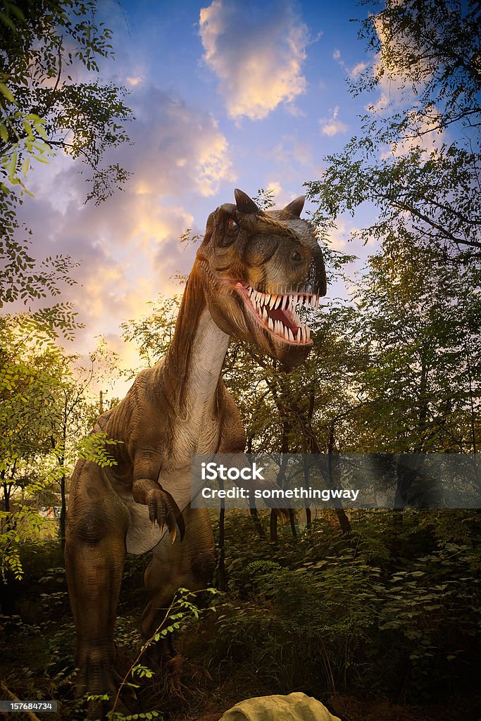 Модель, парк Динозавров - Стоковые фото Динозавр роялти-фри