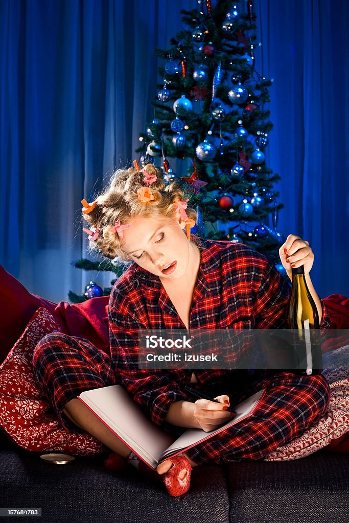 Lonely Christmas  20-29 Years Stock Photo