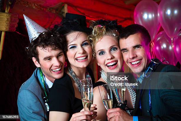 Happy New Year Stock Photo - Download Image Now - Adult, Adults Only, Alcohol - Drink