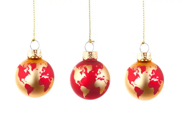 Photo of Globe glass baubles