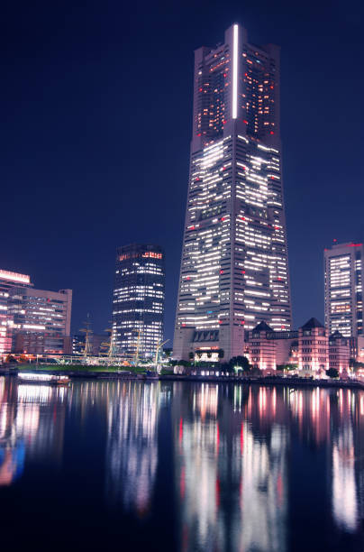 istock Yokohama Landmark Tower at night 157685986