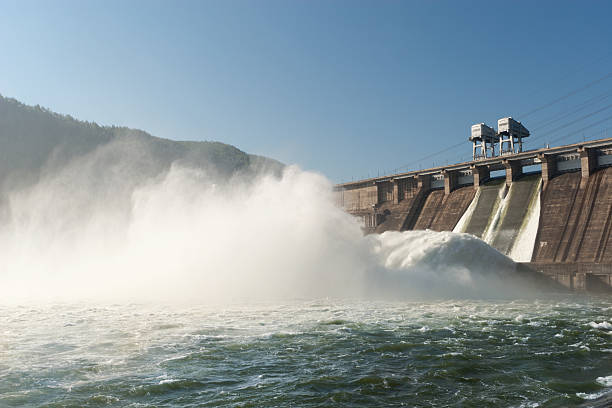 Hydroelectric Power Station stock photo