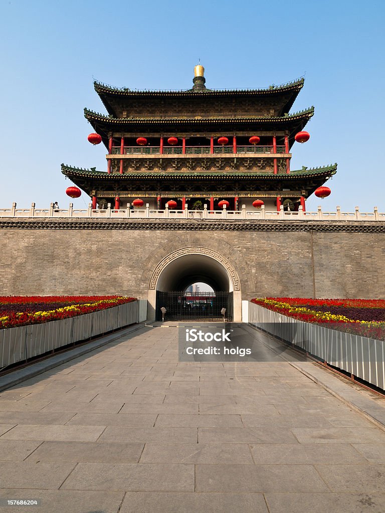 Stadtmauer Xians - Lizenzfrei Xi'an Stock-Foto