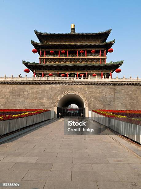 Stadtmauer Xians Stockfoto und mehr Bilder von Xi'an - Xi'an, Seidenstraße, Architektur