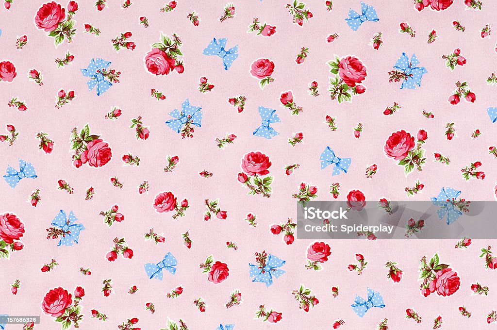 Baby się łuk Średnia Vintage kwiatowy z tkaniny - Zbiór zdjęć royalty-free (Tapeta)