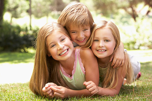 istock Group Of Children Having Fun In Park 157686547