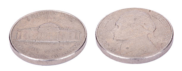 istock Isolated USA 5 Cents (nickel) - High Angle 157686559