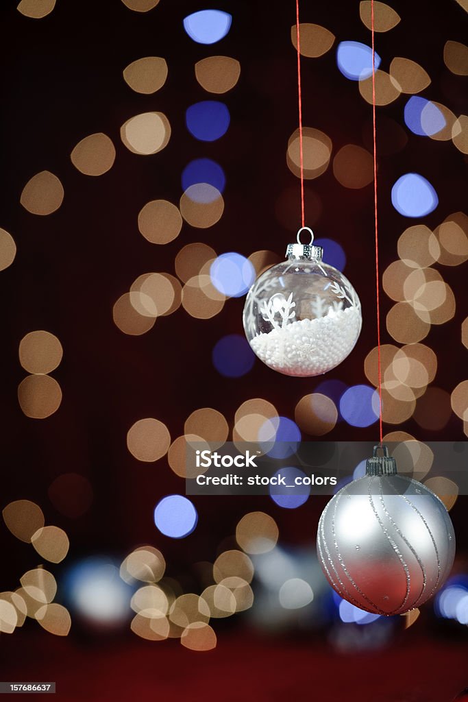 Bonito de Natal com bolas de Prata - Royalty-free Design Foto de stock