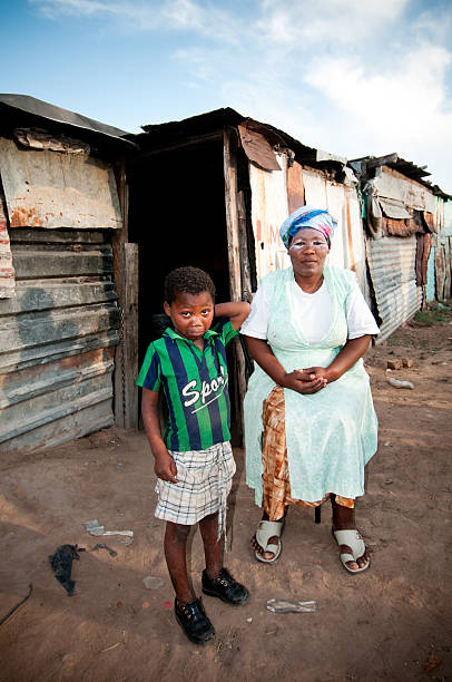istock Poor African family 157686739