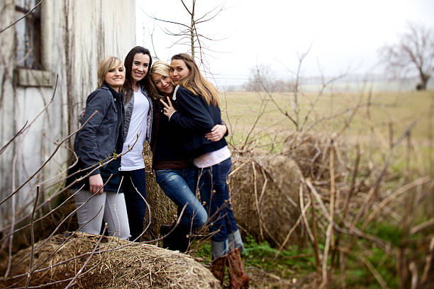 istock late winter active young rural females 157686764