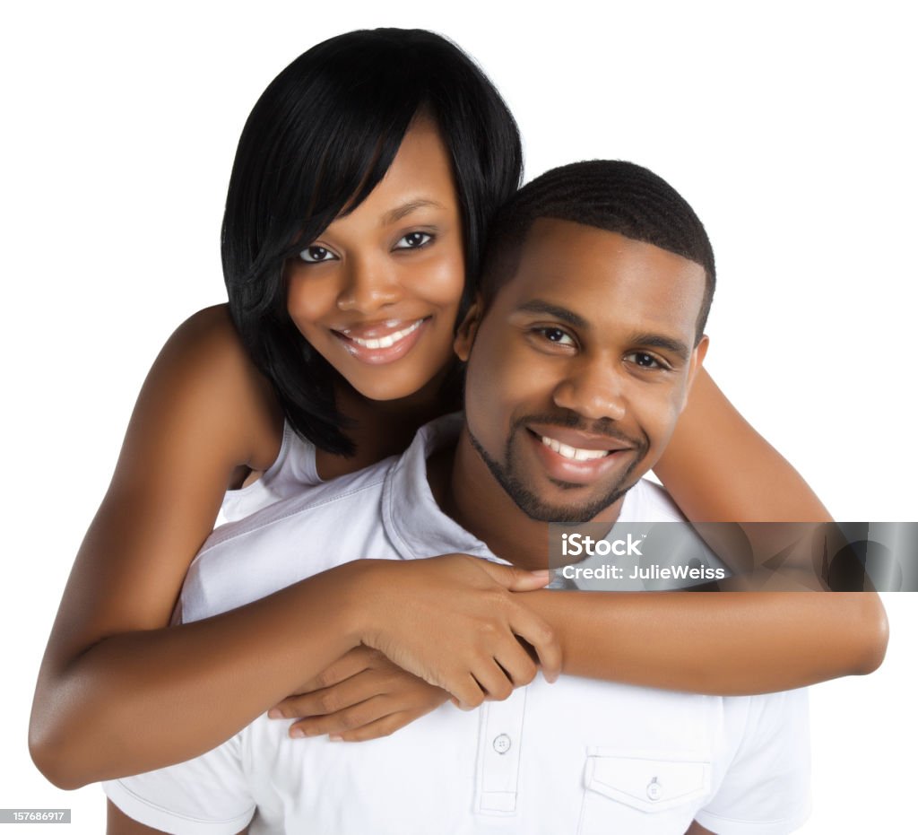 Perfectamente hermosa pareja Afroamericana - Foto de stock de 20 a 29 años libre de derechos