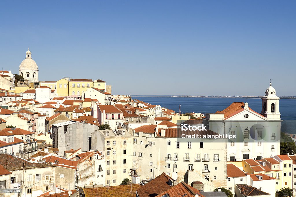 Alfama Distrito de Lisboa em uma tarde de sol - Royalty-free Alfama Foto de stock