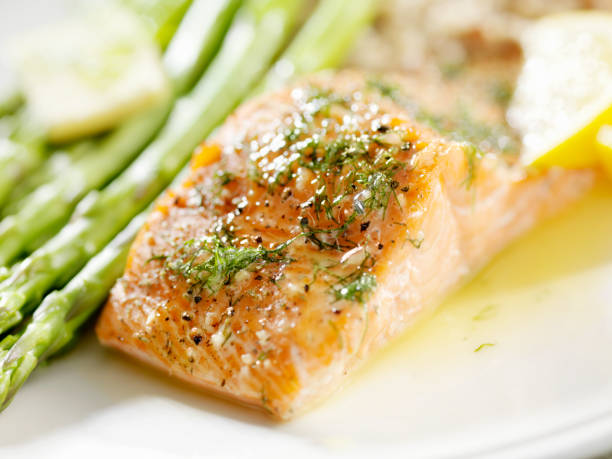 Grilled Salmon with Fresh Dill