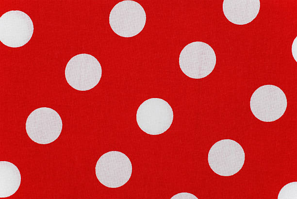 istock white polka dots on red fabric 157687260