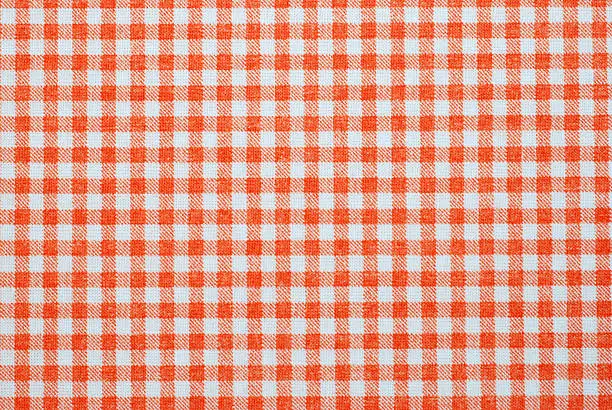 Photo of Red and white seamless plaid background template