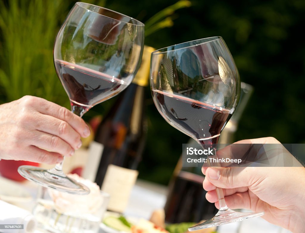 Brinde de vinho - Foto de stock de Almoço royalty-free