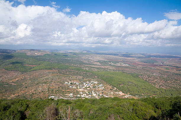 istock Nazareth mountains and mount Tavor (Tabor) 157688793