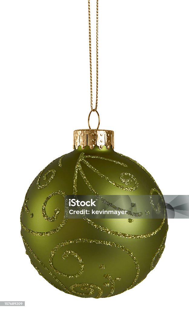 Zielony Boże Narodzenie Ball - Zbiór zdjęć royalty-free (Bez ludzi)