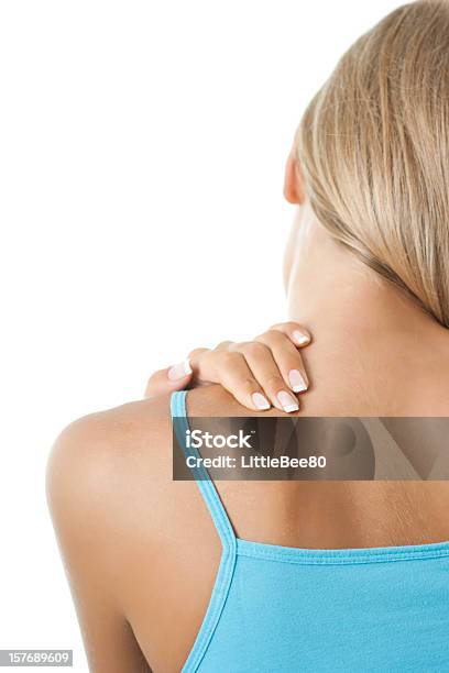 Pain In Back Stock Photo - Download Image Now - Adult, Adults Only, Back